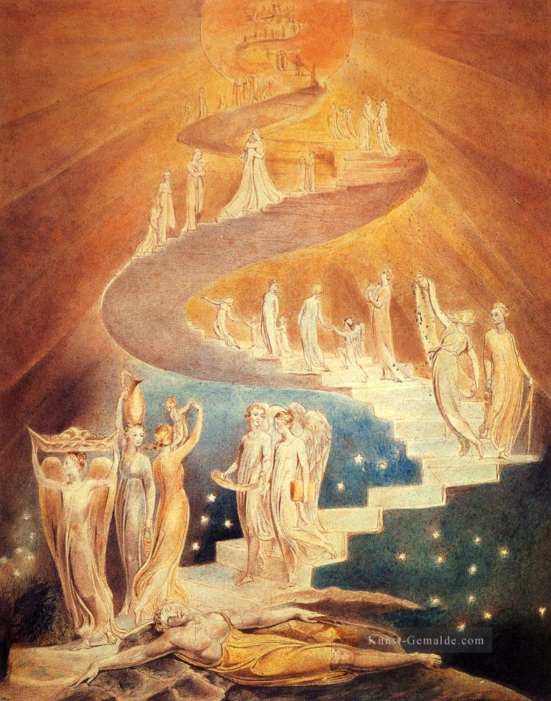 Jacobs Ladder Romantik romantische Age William Blake Ölgemälde